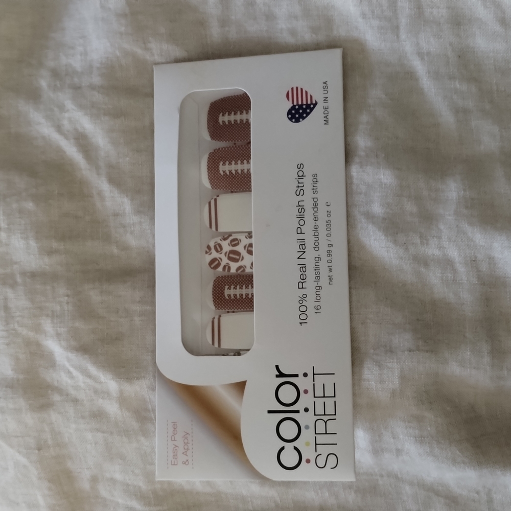 Color street touchdown football nail strips